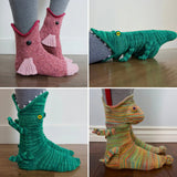 Knit Crocodile Socks