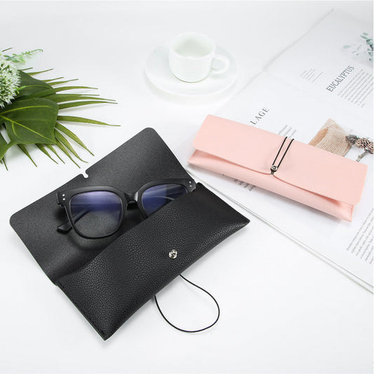 DF Tie Rope  Leather Glasses Case