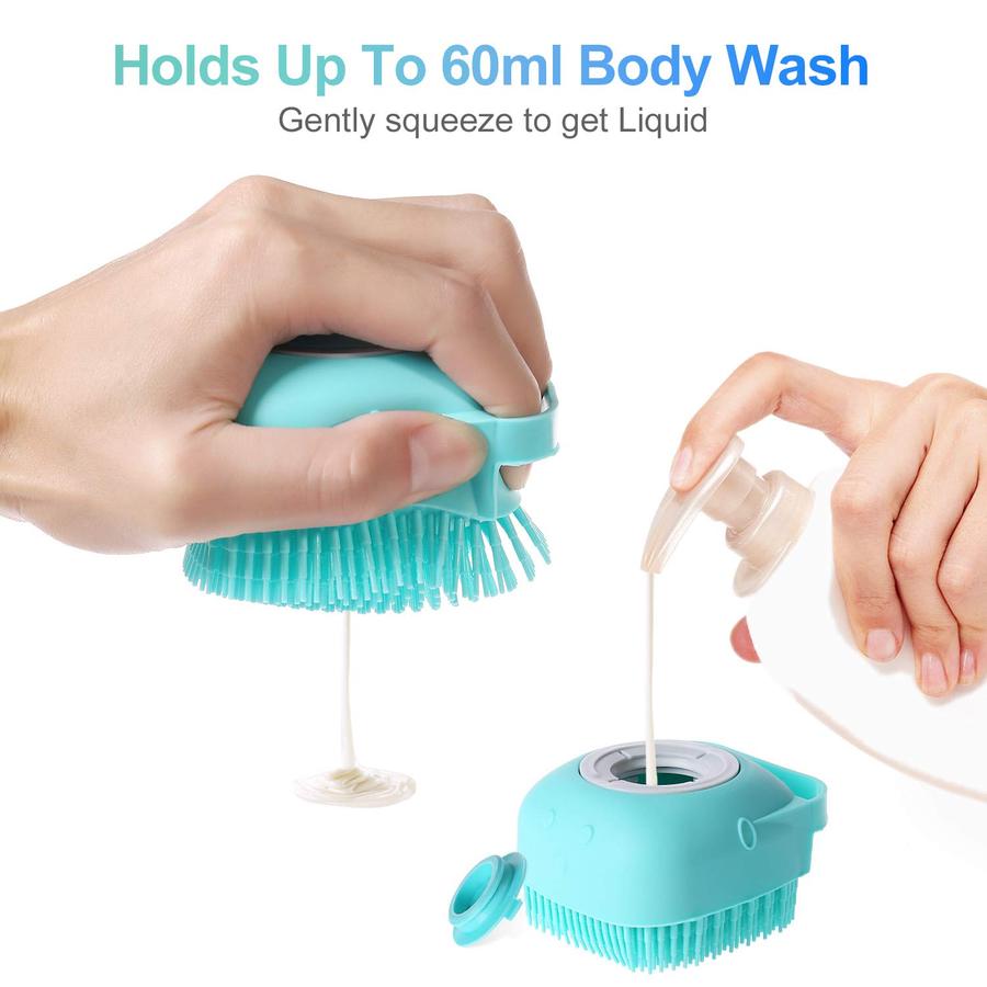 PET SILICONE BATH BRUSH