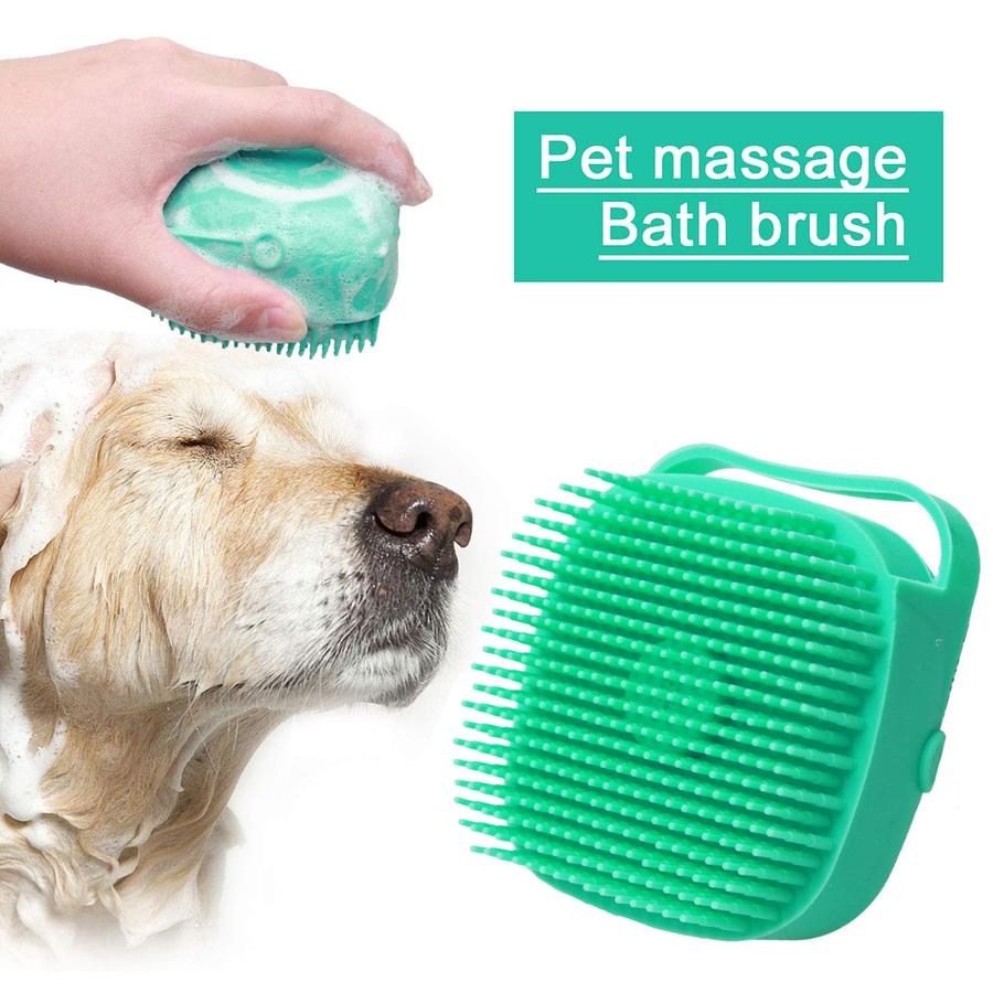 PET SILICONE BATH BRUSH