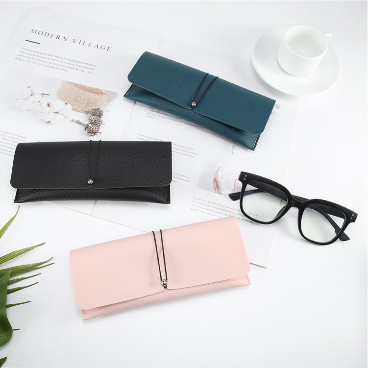 DF Tie Rope  Leather Glasses Case