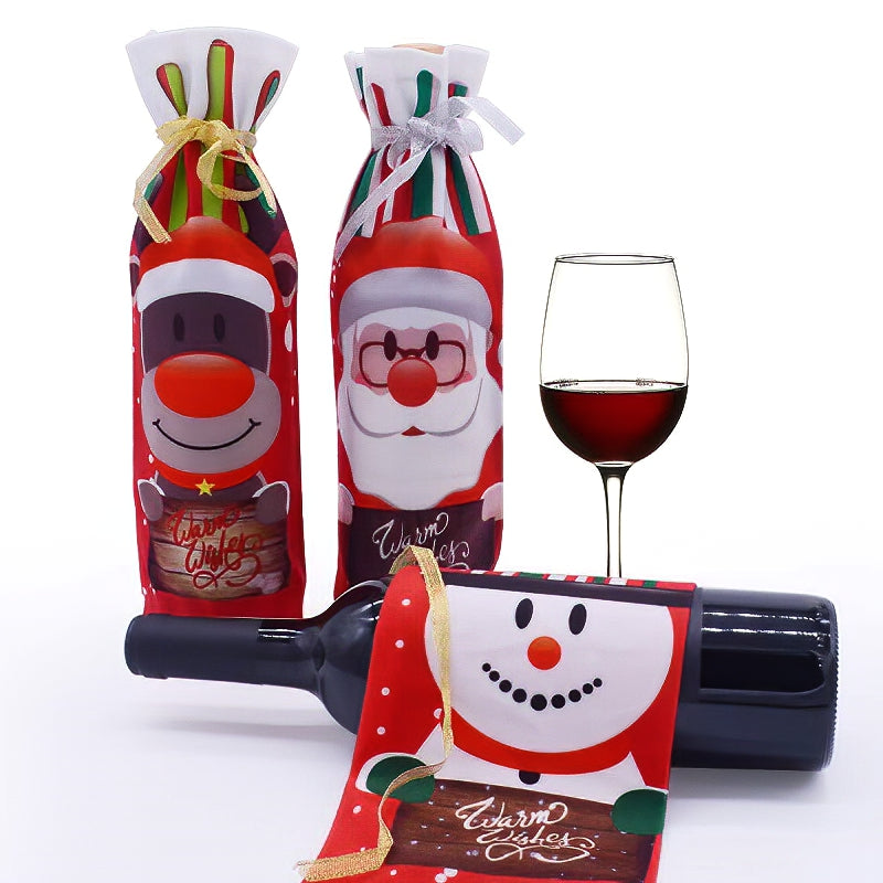 Christmas Wine Decorative Bag