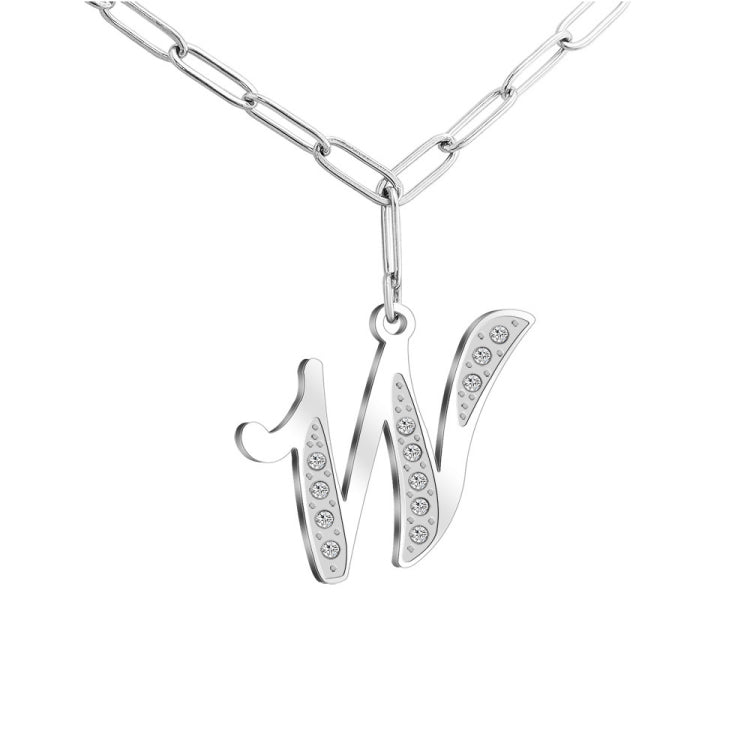 MLYJ 26 Letters Diamond Pendant