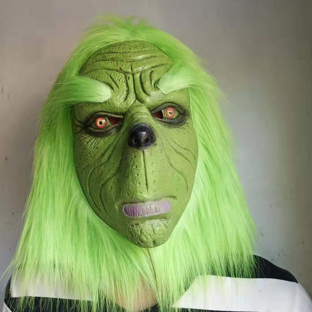 Green Hairy Monster Headgear