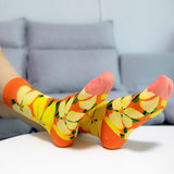 Elegant Bright Floral Socks 5-Pack