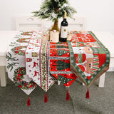 Christmas Knitting Table Flag