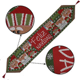 Christmas Knitting Table Flag