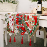 Christmas Knitting Table Flag