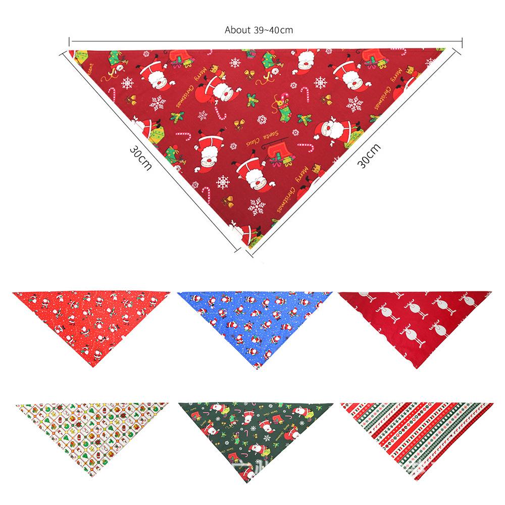 MeetClaw Christmas Bandanas Collar For Pets