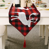 Christmas Knitting Table Flag