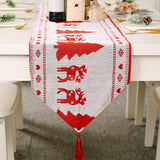 Christmas Knitting Table Flag