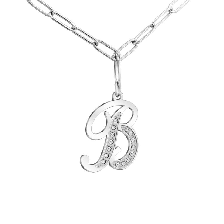 MLYJ 26 Letters Diamond Pendant