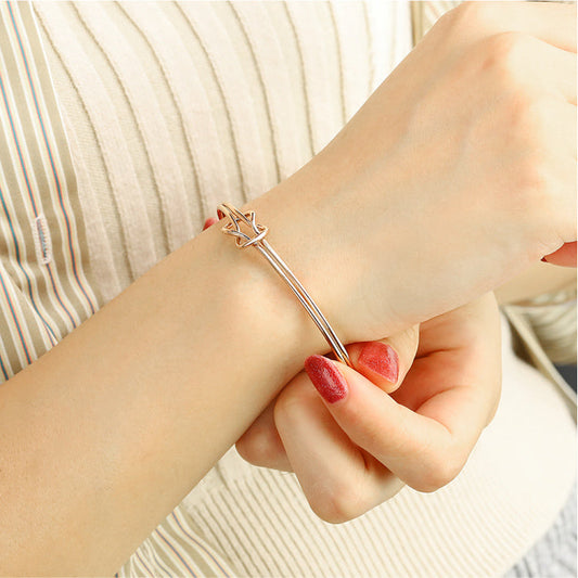 MLYJ  Cross Open Bracelet