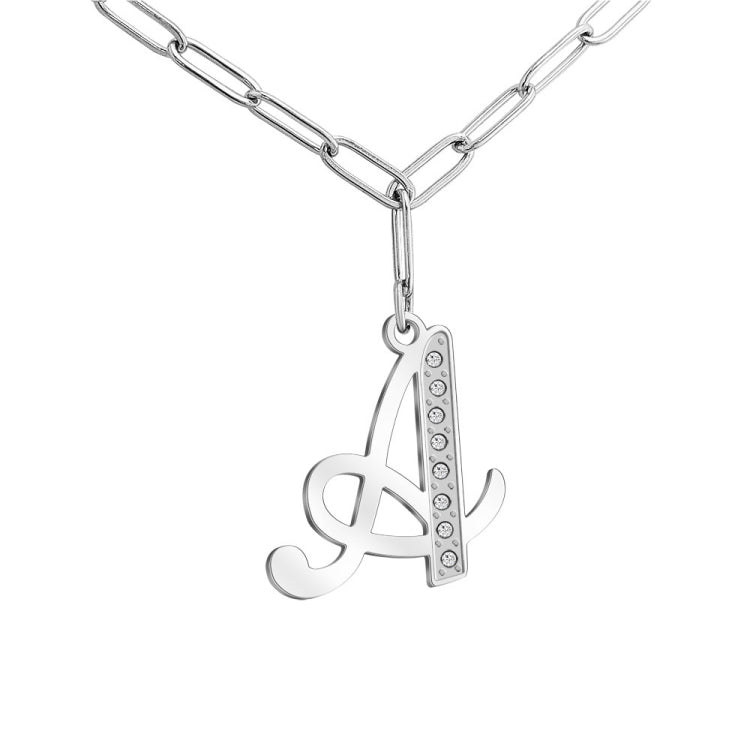 MLYJ 26 Letters Diamond Pendant