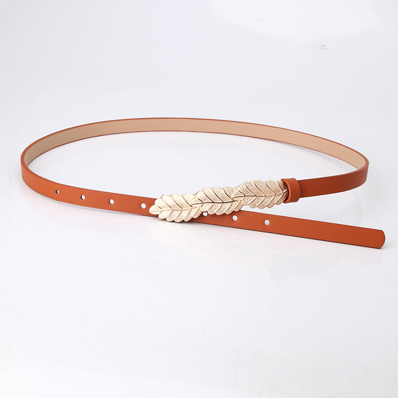 SYC Alloy Buckle Leaf Belt