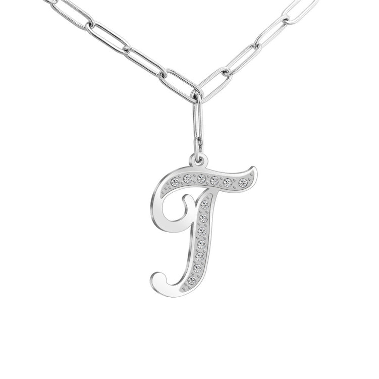 MLYJ 26 Letters Diamond Pendant