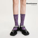 Renaissance Fashionable Socks--Moon Shadow