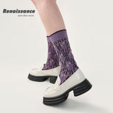 Renaissance Fashionable Socks--Star and Moon Butterfly