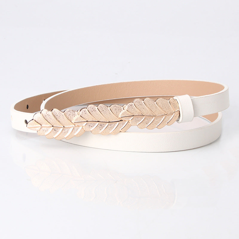 SYC Alloy Buckle Leaf Belt