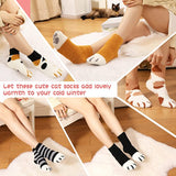 5 Pairs Fuzzy Socks- Cute Fuzzy Socks Fluffy Socks Soft Cat Socks Animal Socks Cozy Socks Winter Slipper Socks