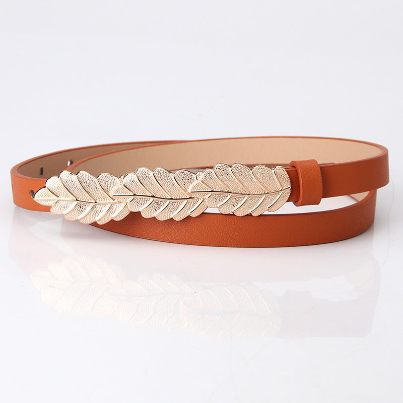 SYC Alloy Buckle Leaf Belt