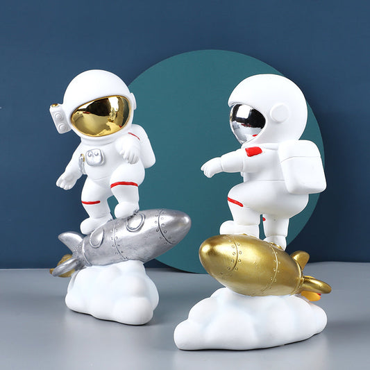 Rocket Spaceman Sculpture