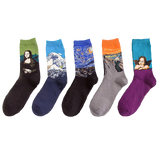 Novel Oil Painting Unisex Socks