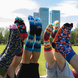 JSSK Colorful Striped Spot Socks