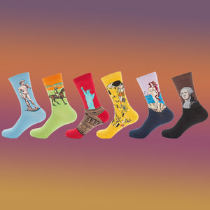 Oil Painting Series Unisex Socks