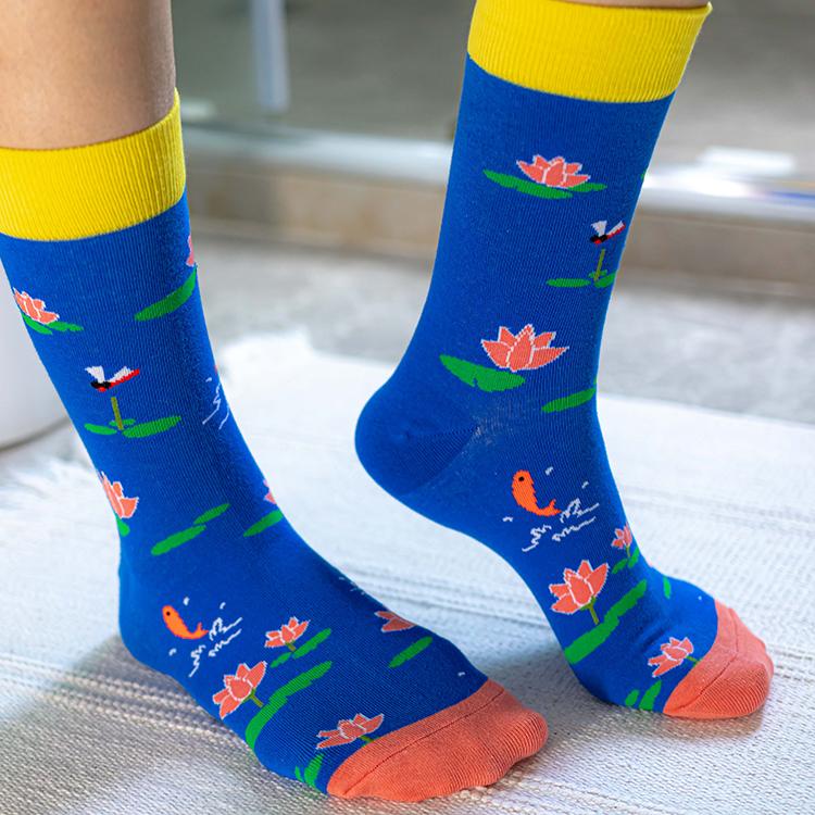 Colored Flowers Socks