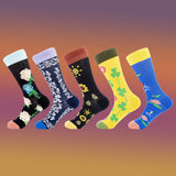 JSSK Colored Flowers Socks