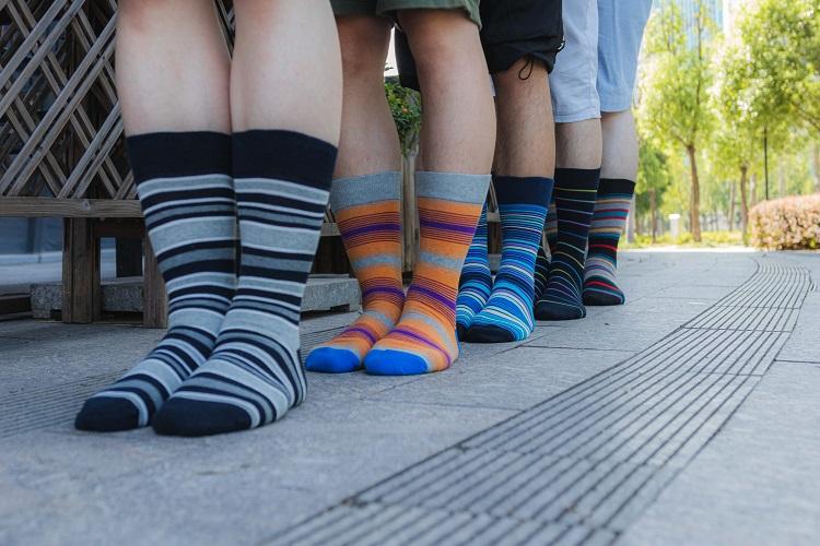 Striped Block Socks