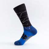 Star pattern individual character tide male socks