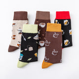 Coffee & Beer Personality Style Socks 5-Pairs