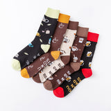 Coffee & Beer Personality Style Socks 5-Pairs