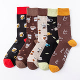 Coffee & Beer Personality Style Socks 5-Pairs