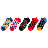 Geometric Puzzle Ship Socks