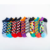 Colored Small Diamond Ship Socks