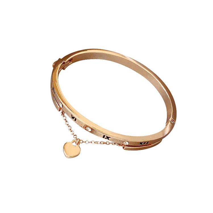 Roman Numeral Love Bracelet