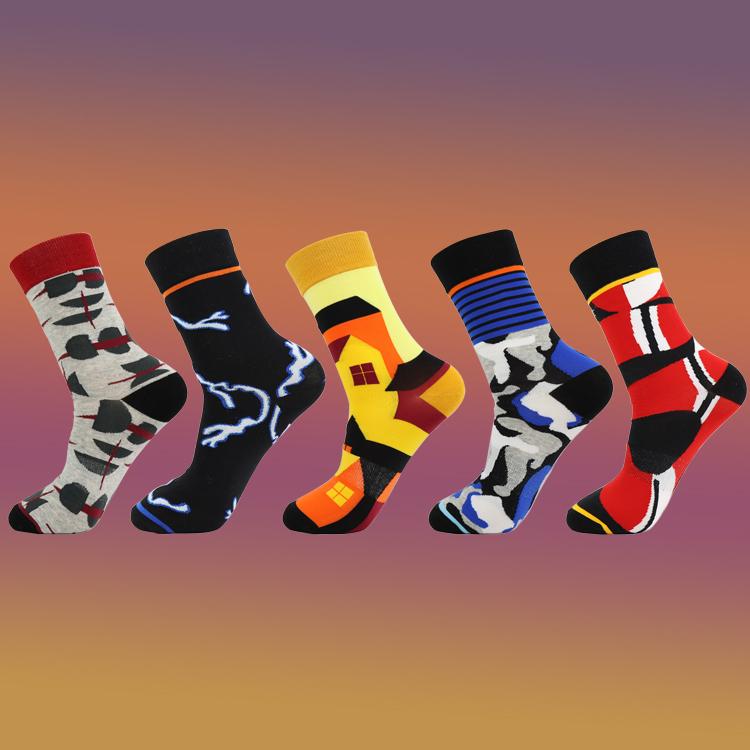 Personality Graffiti Straight Socks