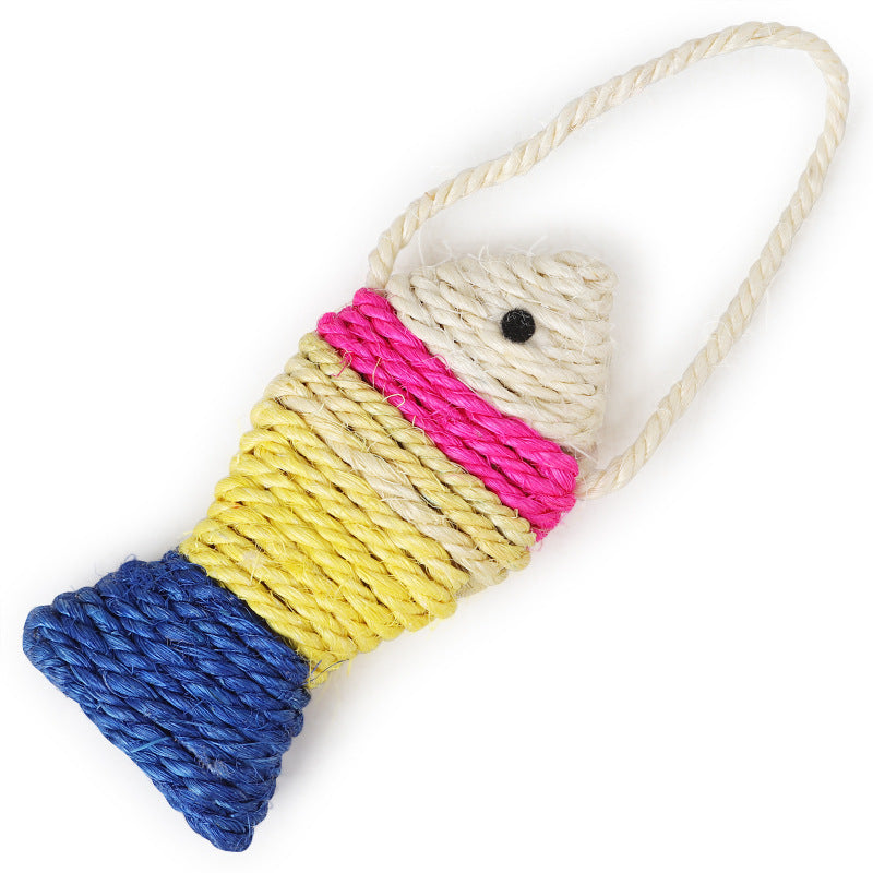 Sisal Cardboard Fish Toy