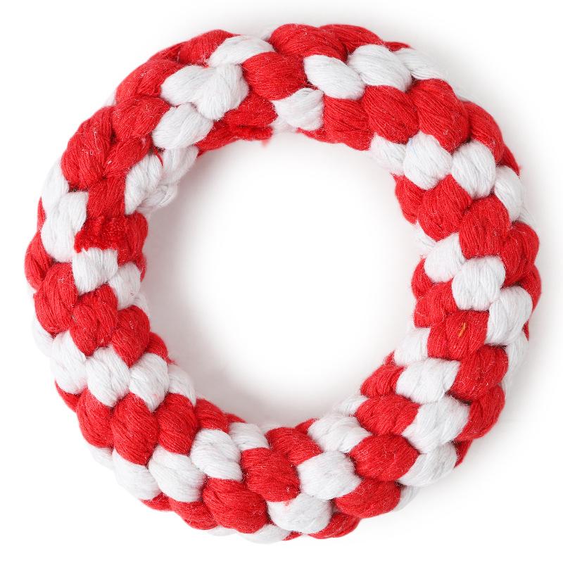 COTTON ROPE DONUTS WOVEN TOY