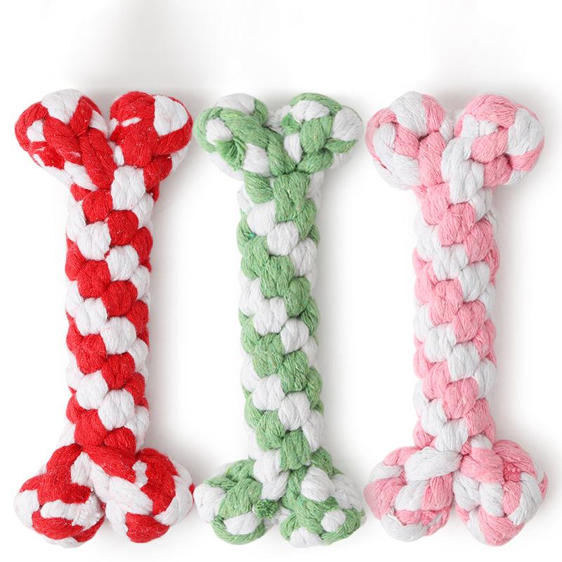 TWO-TONE BRAIDED PET BONES