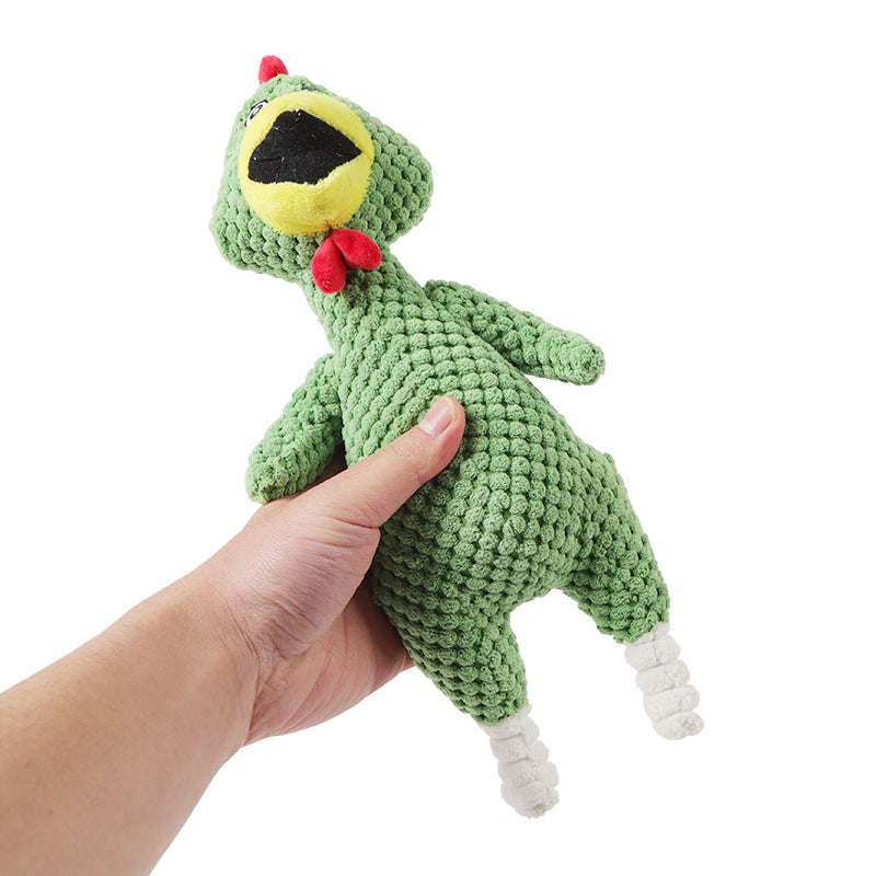 Colored Knitted Velvet Chicken Sounding Toy