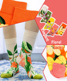 Elegant Bright Floral Socks 5-Pack