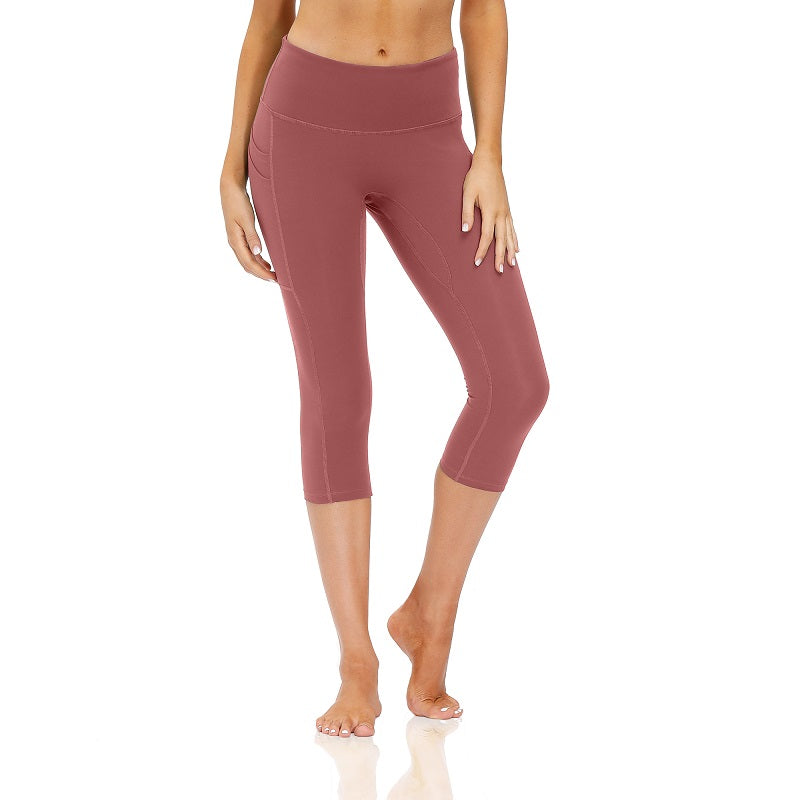 Skinny Nude Yoga Cropped Pants