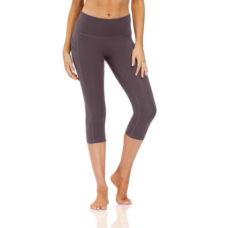 Skinny Nude Yoga Cropped Pants