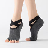 HJ Non-Slip Open Toe Bandage Yoga Socks