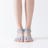 HJ Non-Slip Open Toe Backless Dispensing Yoga Socks