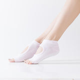 HJ Non-Slip Open Toe Backless Dispensing Yoga Socks